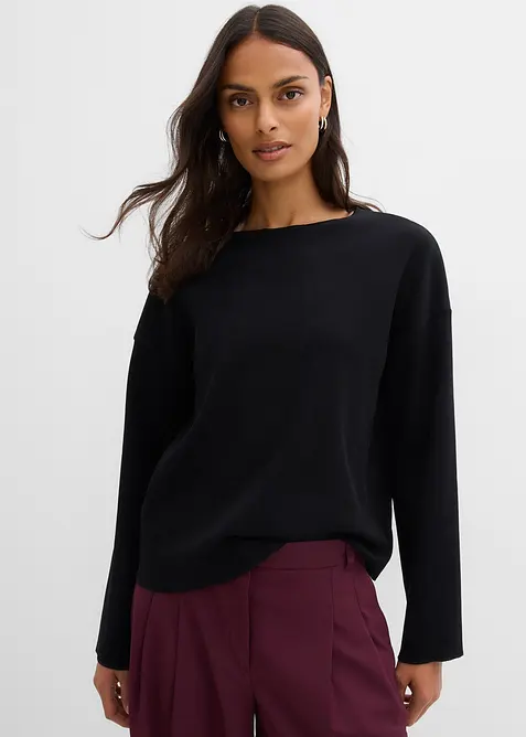 Maglia a coste a maniche lunghe, bonprix