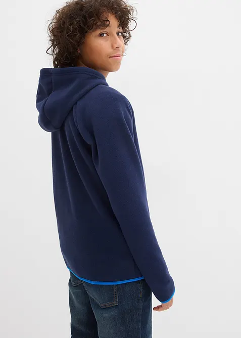 Giacca in pile con dettagli a contrasto, bonprix