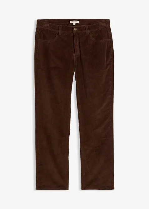 Pantaloni termici in velluto a coste con fodera in flanella relaxed fit, straight, bonprix