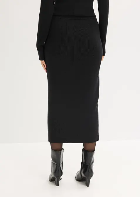 Gonna in filato fine di misto viscosa morbido, bonprix