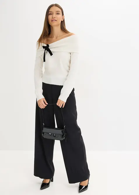 Maglione oversize con spalle scoperte, bonprix