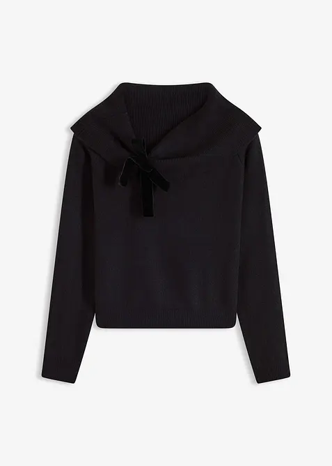 Maglione oversize con spalle scoperte, bonprix