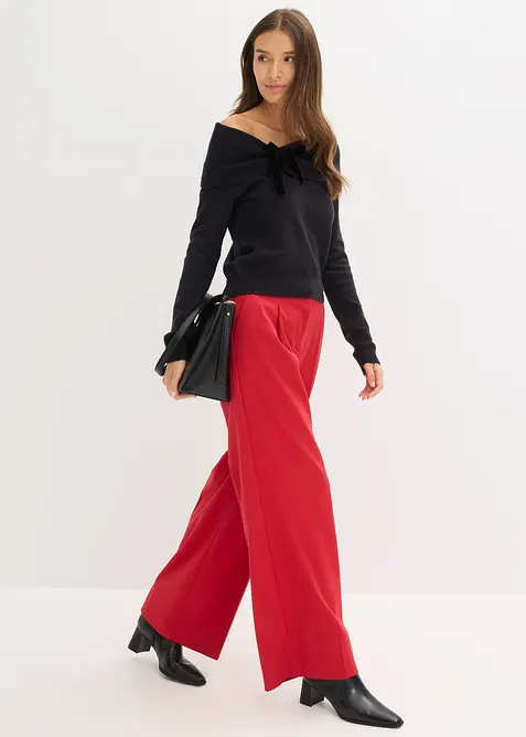 Maglione oversize con spalle scoperte, bonprix