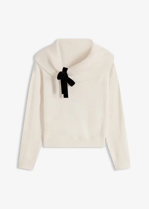 Maglione oversize con spalle scoperte, bonprix