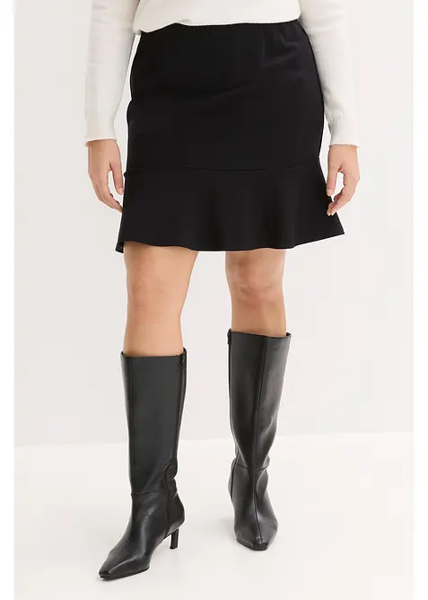 Minigonna in punto di Roma comodo, bonprix