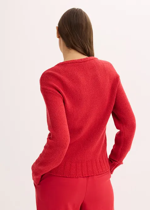 Maglione in filato grosso con laccetto, bonprix