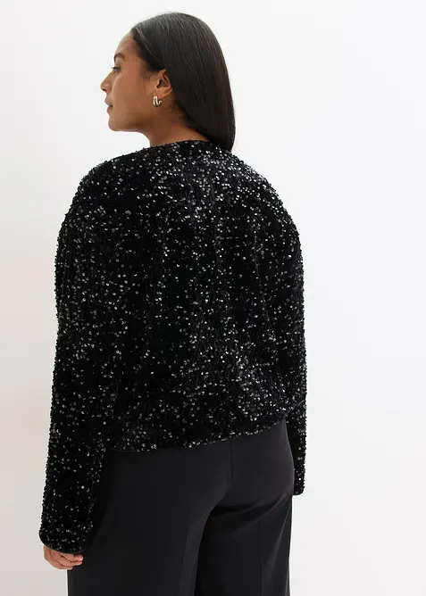 Giacca corta con paillettes, bonprix