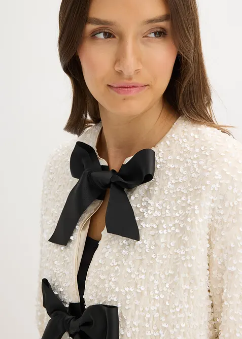 Giacca corta con paillettes, bonprix