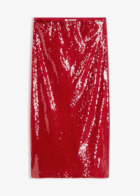 Gonna midi in paillettes, bonprix