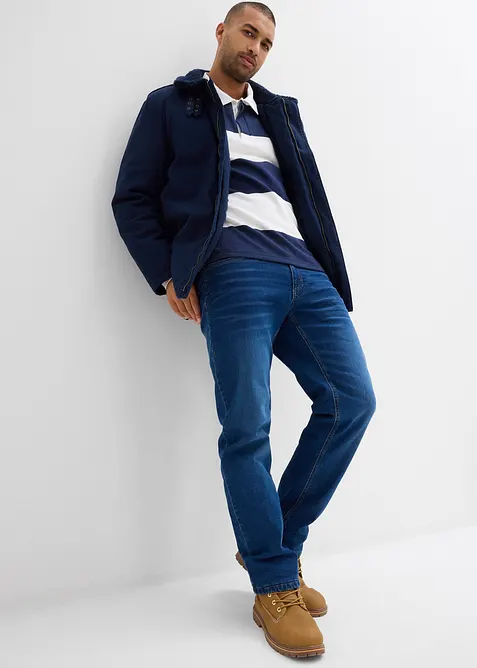 Giacca invernale in puro cotone con fodera teddy, bonprix