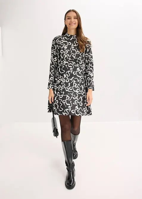 Abito midi in misto viscosa fluente, bonprix