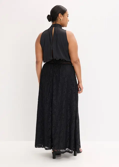 Abito lungo con gonna in pizzo, bonprix