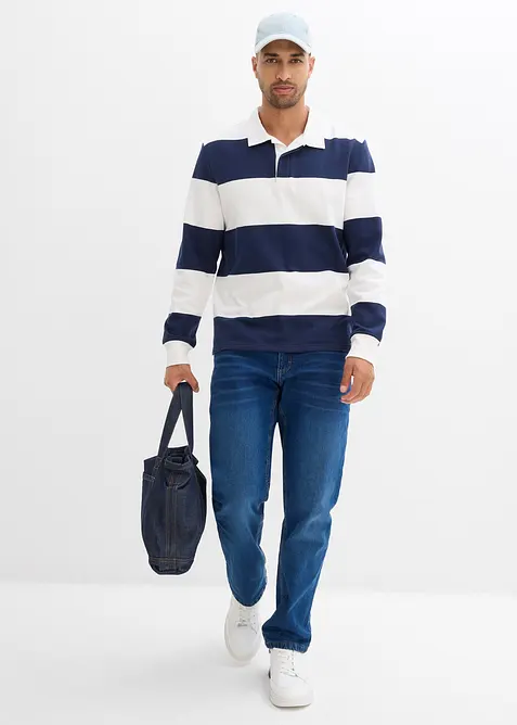 Jeans termici elasticizzati  straight con girovita comodo, relaxed fit, bonprix