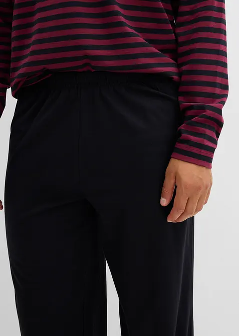 Pigiama a maniche lunghe in puro cotone, bonprix