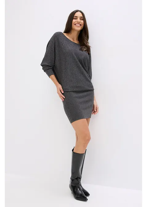 Abito fluente in maglia misto viscosa, bonprix