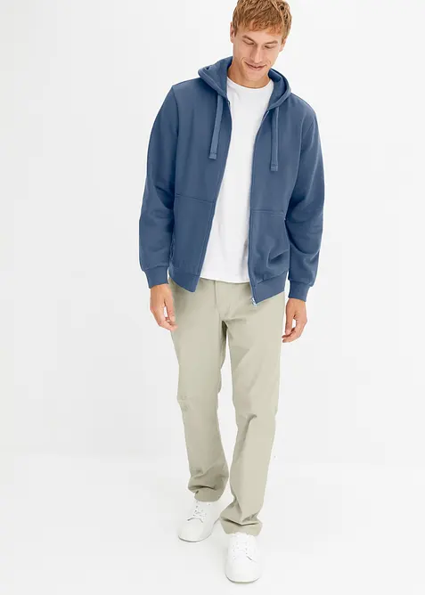 Felpa con zip e cappuccio, bonprix