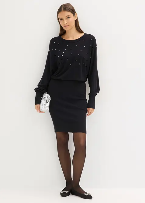 Abito in maglia di misto viscosa morbido, bonprix