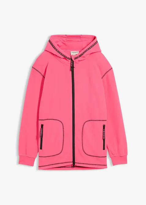 Giacca in morbido pile con pratiche tasche zippate, bonprix