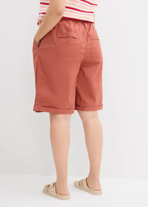 Bermuda in misto cotone paper touch, bonprix