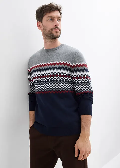 Maglione norvegese con cotone, bonprix