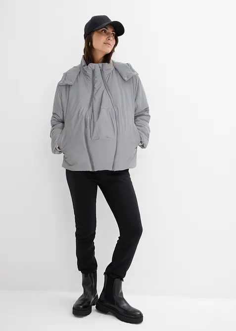 Giacca prémaman riflettente 3 in 1 con inserto babywearing e per la gravidanza, bonprix