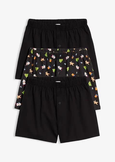 Boxer larghi in puro cotone (pacco da 3), bonprix