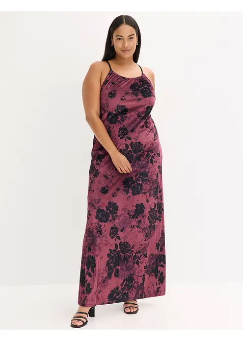 Abito lungo in velluto cangiante, bonprix