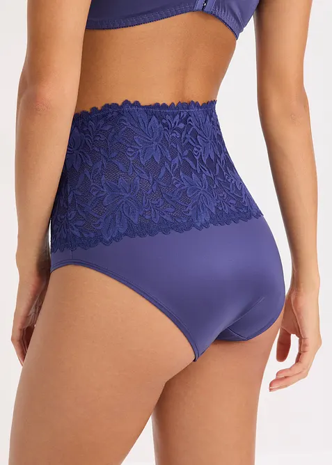 Panty a vita alta con pizzo delicato, bonprix