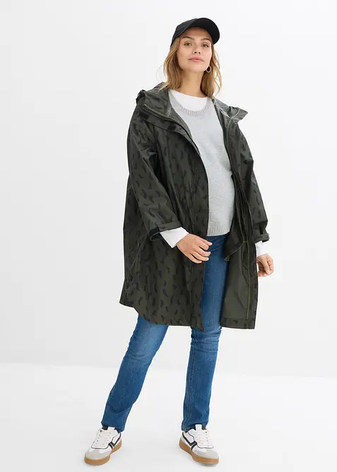 Mantella prémaman impermeabile 3 in 1 con inserto babywearing e sacchetto, bonprix