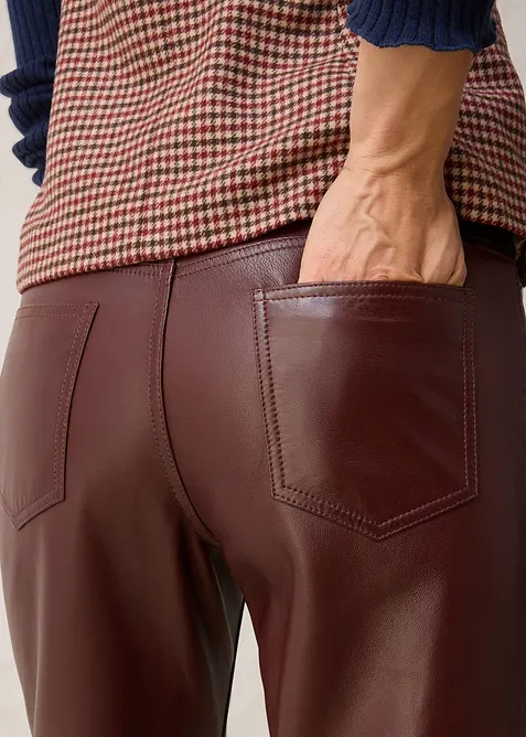 Pantaloni in nappa di agnello, bonprix