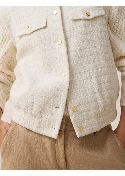 Blazer smanicato con percentuale di lana, bonprix