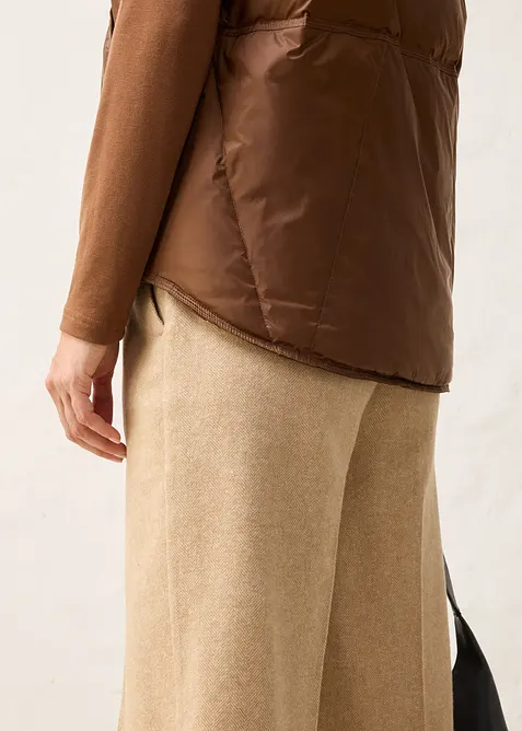 Gilet trapuntato con piume riciclate, bonprix