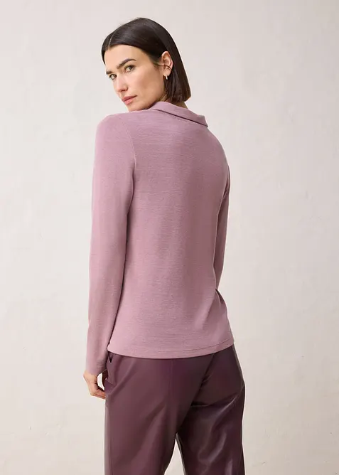 Polo con percentuale di lana, bonprix