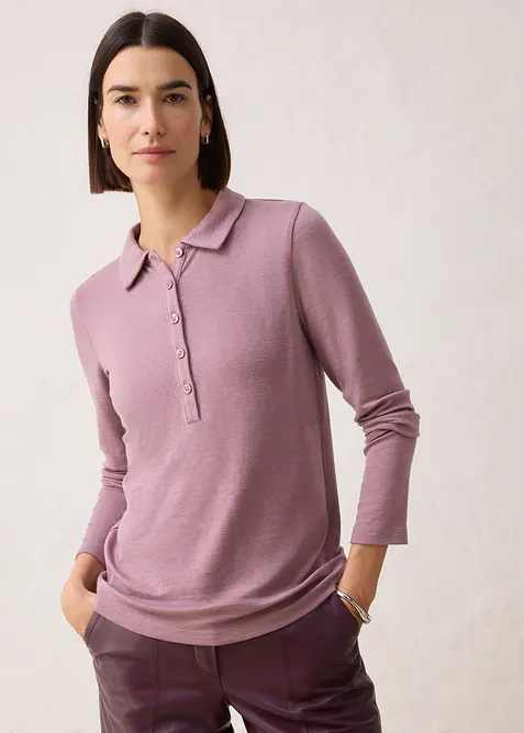 Polo con percentuale di lana, bonprix