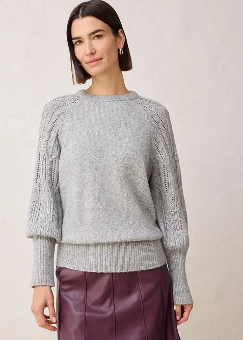 Maglione con percentuale di lana, bonprix