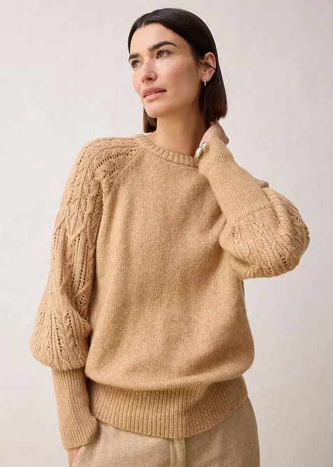 Maglione con percentuale di lana, bonprix