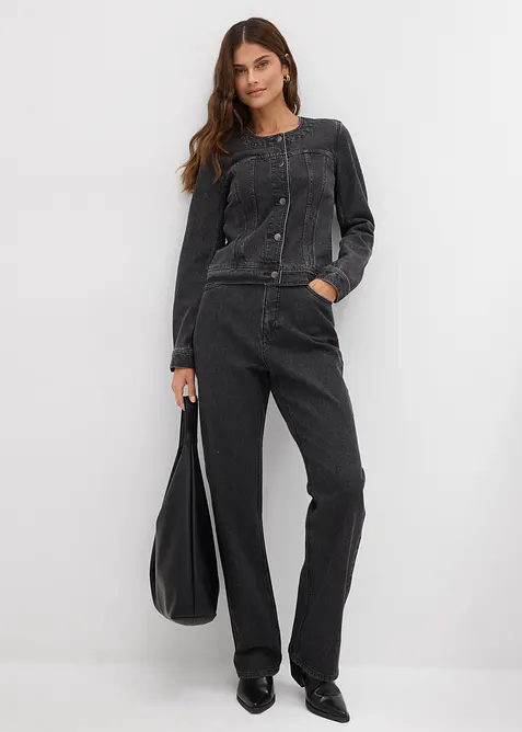 Giacca di jeans con strass, bonprix