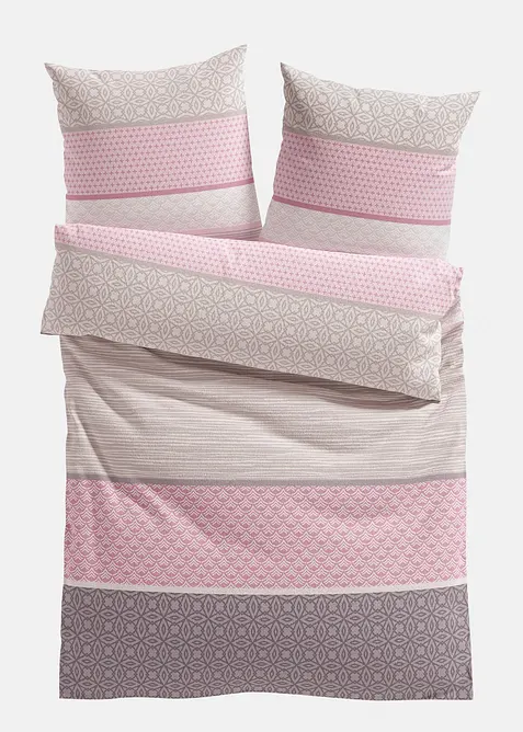 Biancheria da letto con fantasia a fasce, bonprix