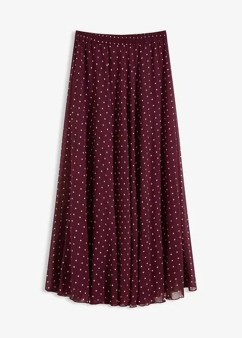 Gonna in chiffon con effetto stropicciato, bonprix