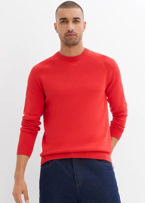 Maglione in filato fine di puro cotone (pacco da 2), bonprix