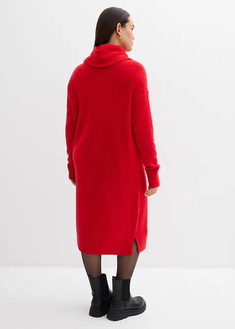 Abito in maglia oversize a collo alto, bonprix