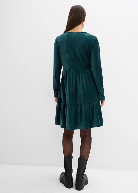 Miniabito in velluto elasticizzato, bonprix