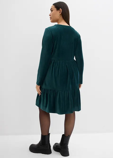 Miniabito in velluto elasticizzato, bonprix