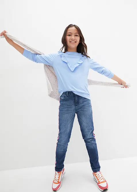 Jeans termici con fodera di jersey, vita media, bonprix