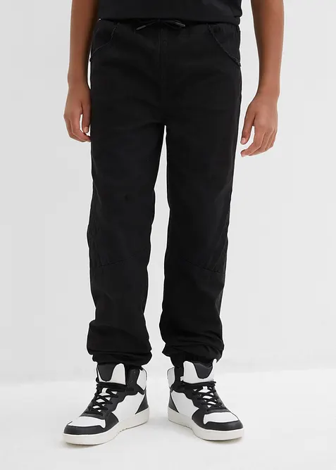 Jeans termici con elastico in vita e fodera in jersey, regular fit, bonprix