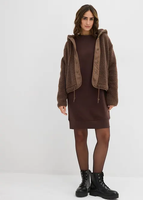 Abito in felpa oversize, bonprix
