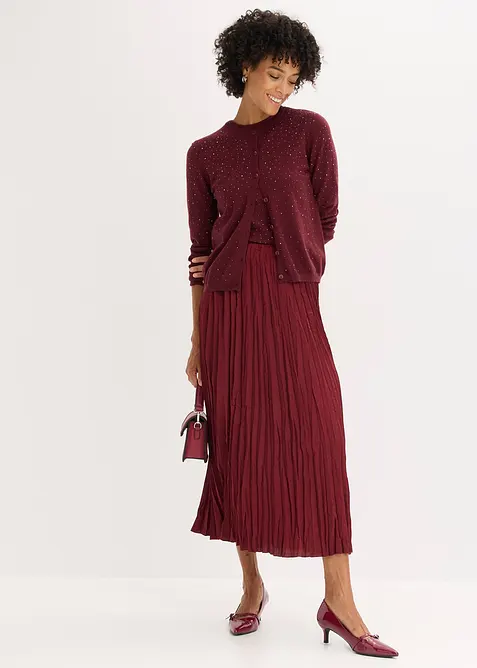 Cardigan con pietruzze scintillanti, bonprix