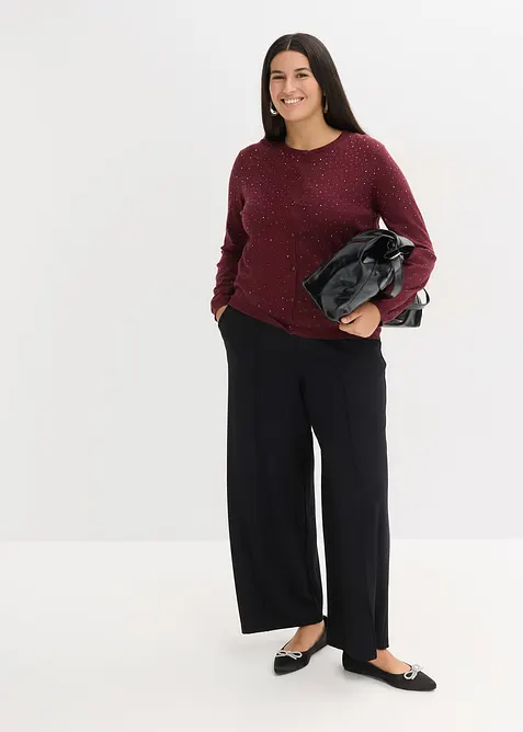 Cardigan con pietruzze scintillanti, bonprix