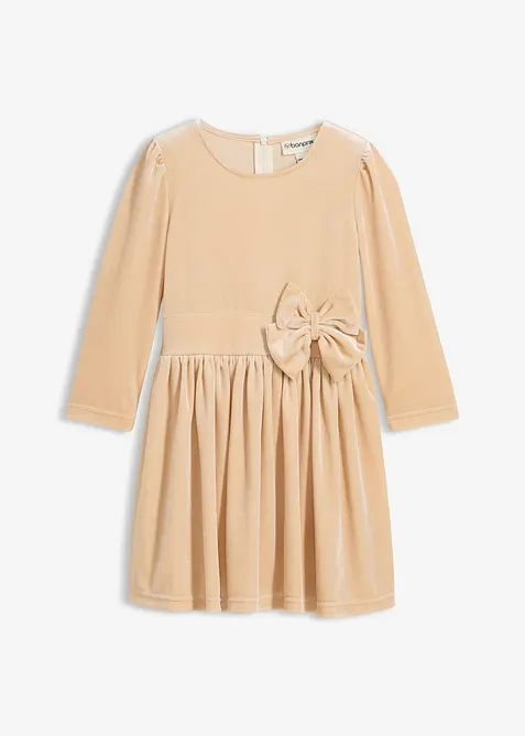 Abito svasato in velluto, bonprix