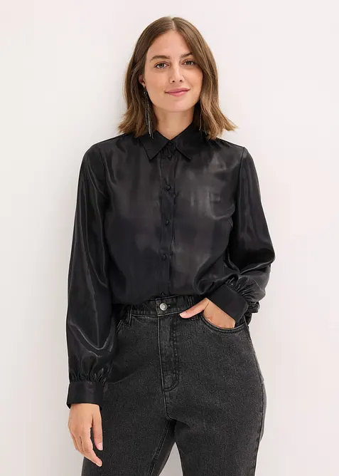 Camicetta in satin lucido, bonprix